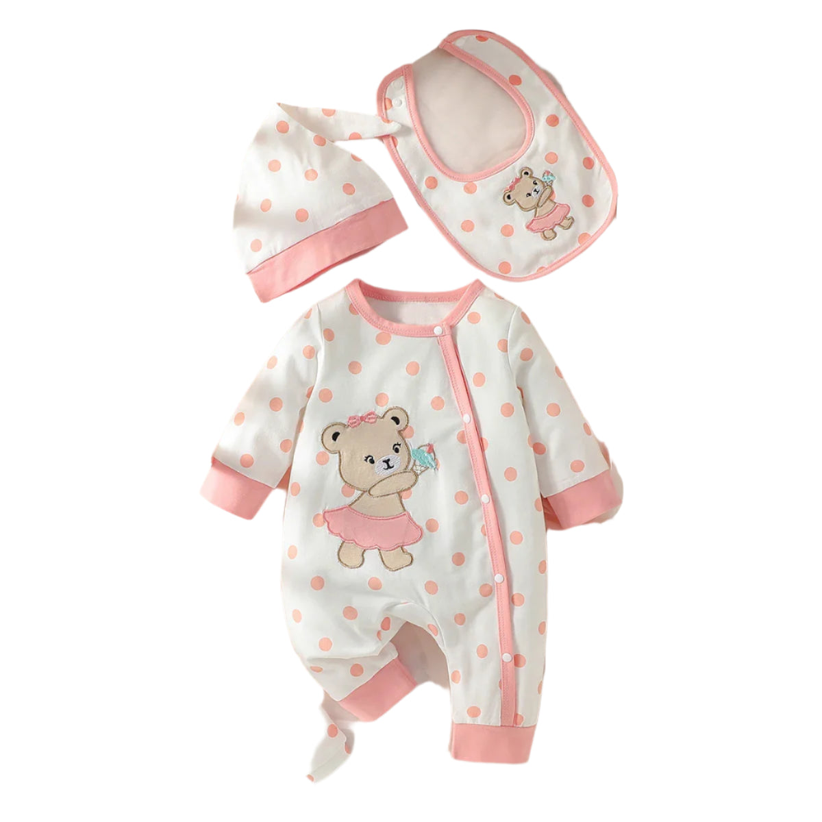 Polka dot printing Patch Bear