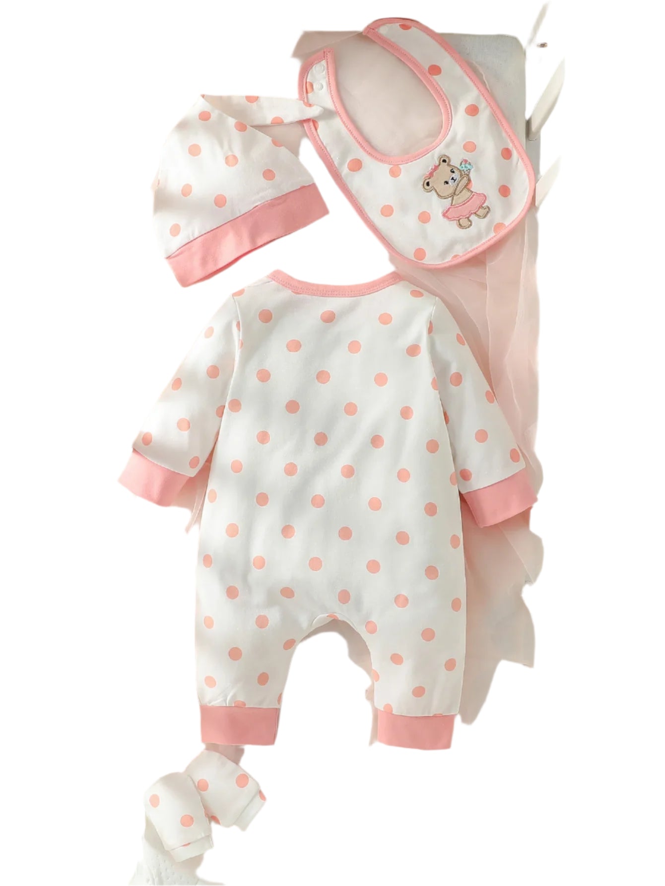 Polka dot printing Patch Bear