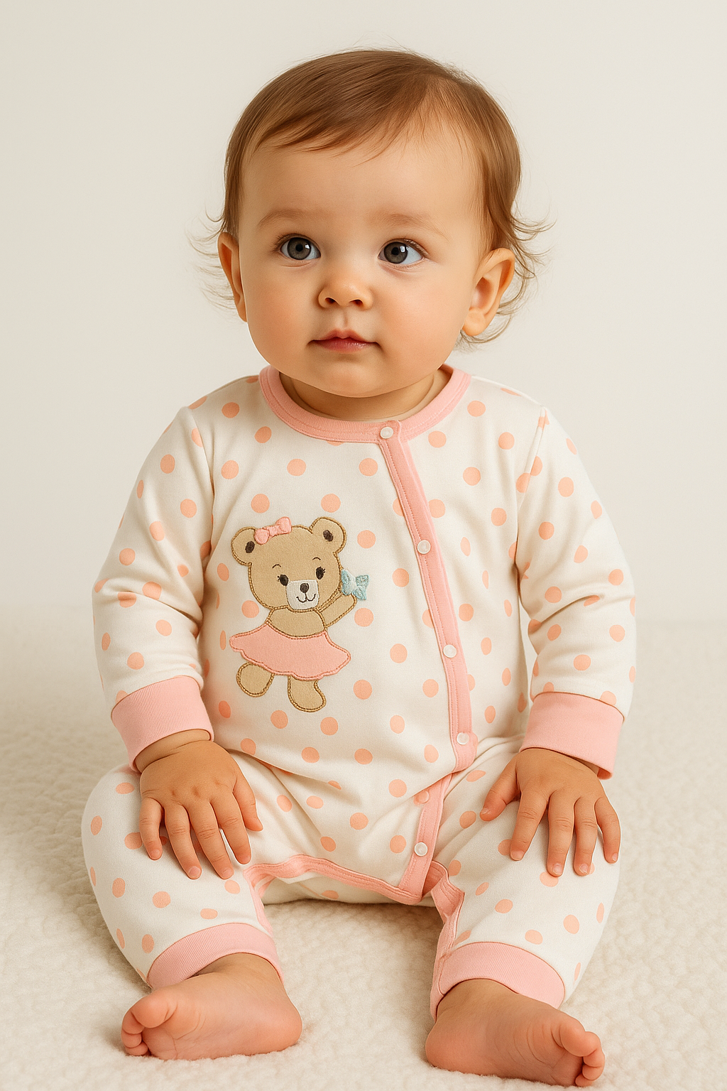Polka dot printing Patch Bear