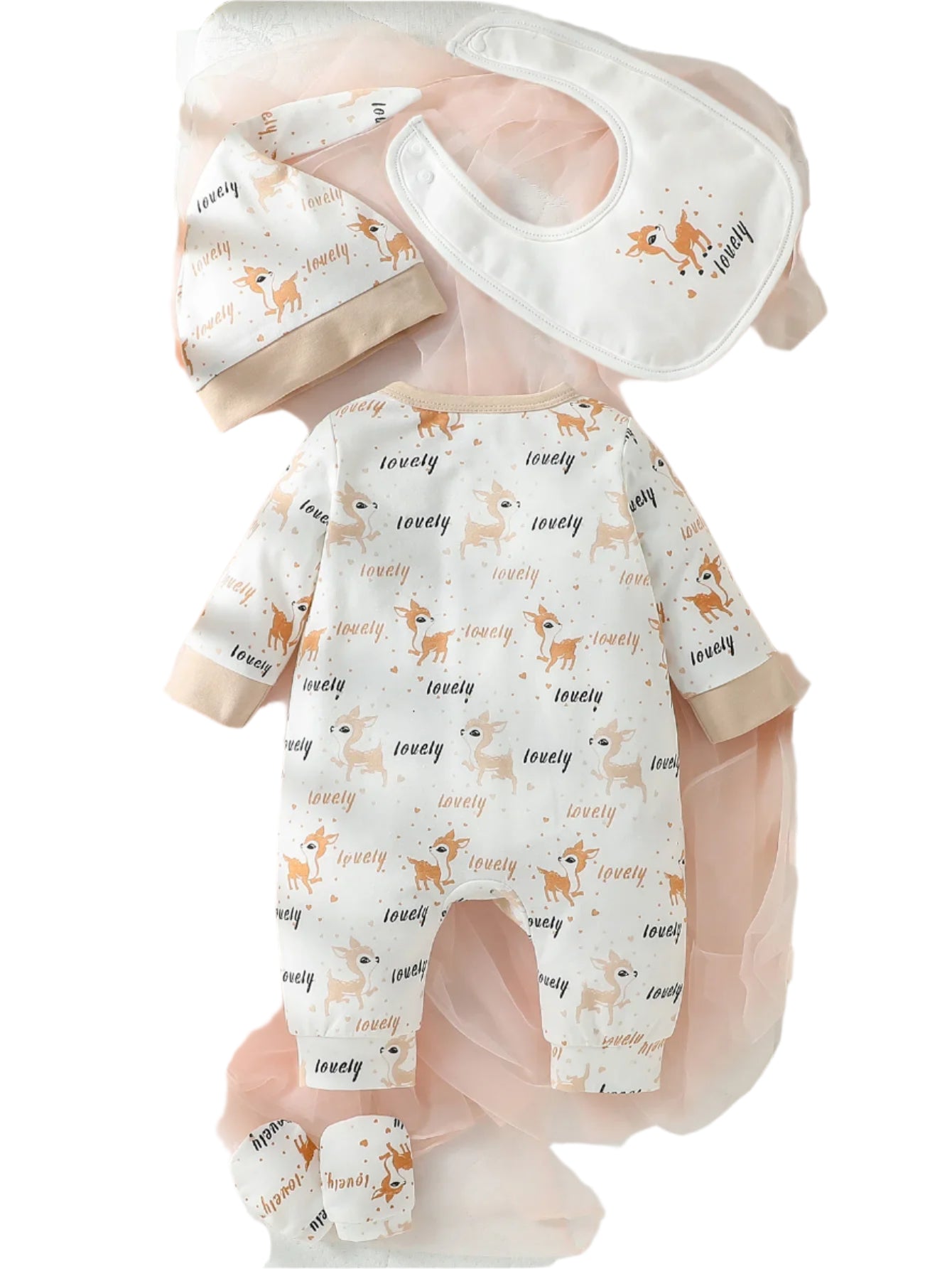 Cartoon Deer Open Stitch pastorale