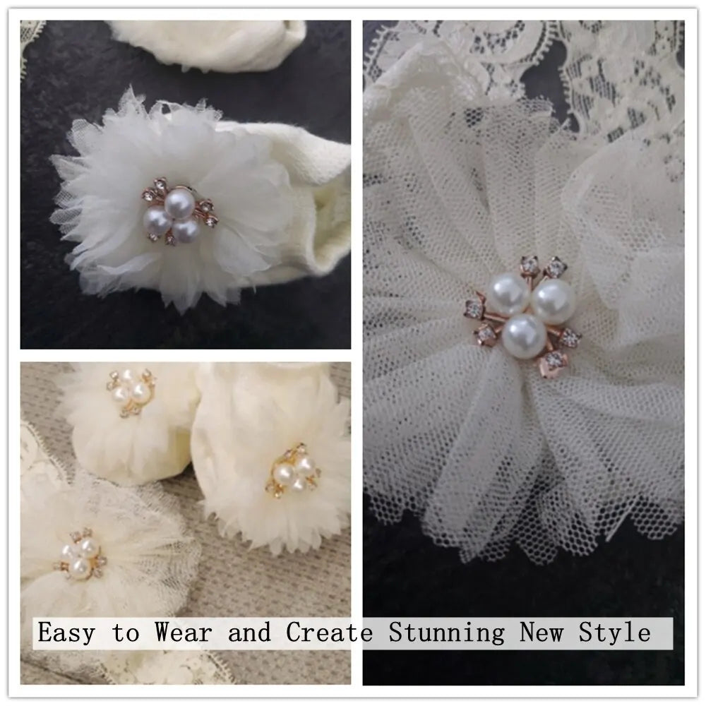 Cute Pearl Bows Baby Headband Socks Set