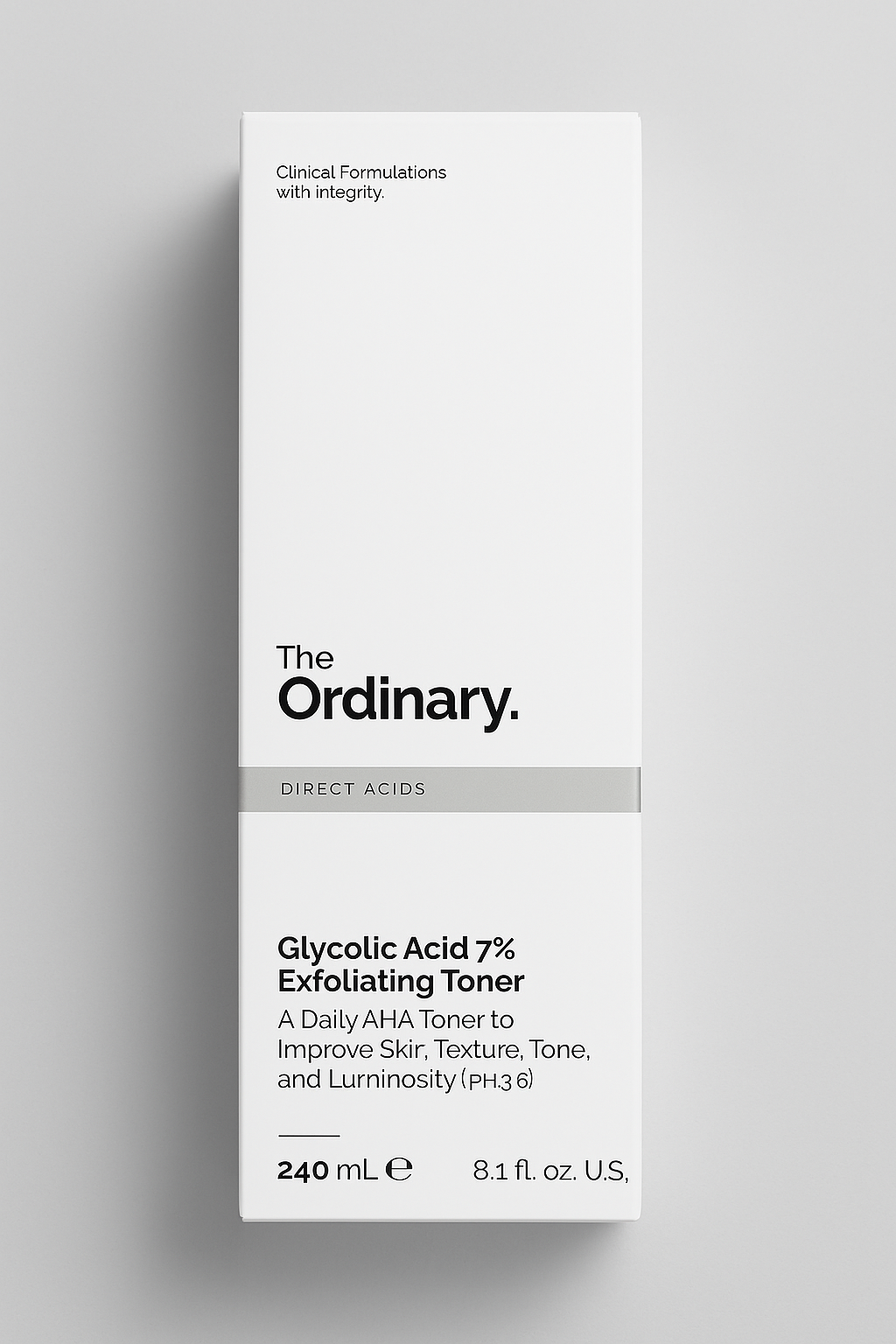 The Ordinary Glycolic Acid 7% Exfoliating Toner (240ml)