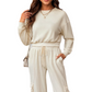 Perfee Round Neck Long Sleeve Top and Pants Set