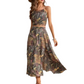 Printed Cami and Slit Skirt Set