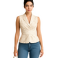 Flower Ruched Sleeveless Tank