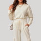 Perfee Round Neck Long Sleeve Top and Pants Set