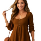 Textured Square Neck Mini Dress