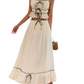Frill Square Neck Cami and Skirt Set