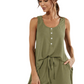 Scoop Neck Wide Strap Top and Shorts Set