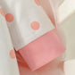 4PCS  Newborn Baby girl lovely and sweet Polka dot printingPatch Bear  autumn Cute jumpsuits+Hat+Bib