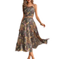 Printed Cami and Slit Skirt Set