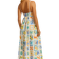 Summer Floral Print Tiered Maxi Cami Dress