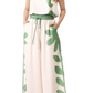 Leaf Print Tank Top and Pants Set