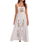 Floral Embroidered Sleeveless Maxi Dress
