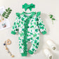 Winter Newborn Infant Baby Boys Romper Bear Print Long Sleeve Button Up Front Rompers Kids Onepiece Soft Fashion Baby  Clothing