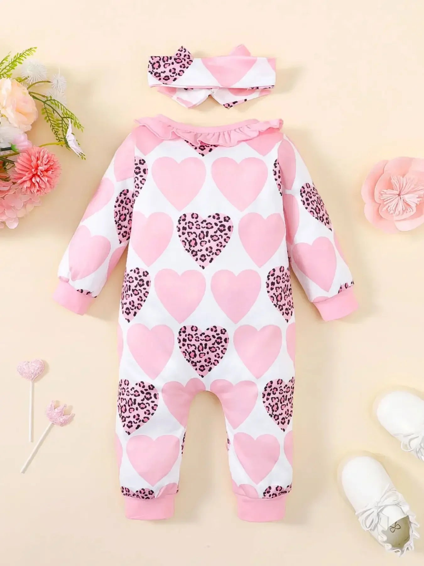 Winter Newborn Infant Baby Boys Romper Bear Print Long Sleeve Button Up Front Rompers Kids Onepiece Soft Fashion Baby  Clothing