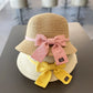 Girl Bowknot Straw Hat