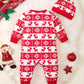 Winter Newborn Infant Baby Boys Romper Bear Print Long Sleeve Button Up Front Rompers Kids Onepiece Soft Fashion Baby  Clothing