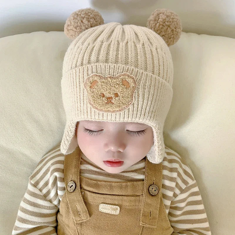 Cute Bear Embroidered Pullover