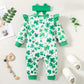 Winter Newborn Infant Baby Boys Romper Bear Print Long Sleeve Button Up Front Rompers Kids Onepiece Soft Fashion Baby  Clothing