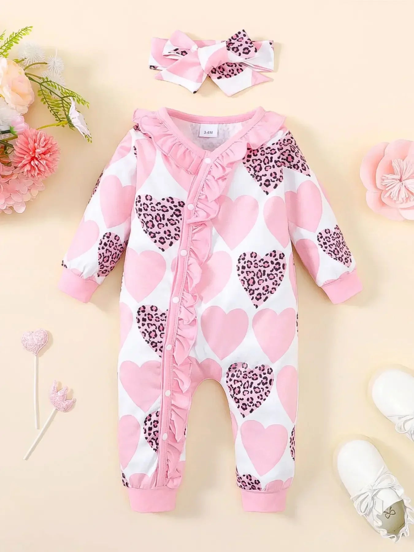 Winter Newborn Infant Baby Boys Romper Bear Print Long Sleeve Button Up Front Rompers Kids Onepiece Soft Fashion Baby  Clothing