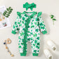 Winter Newborn Infant Baby Boys Romper Bear Print Long Sleeve Button Up Front Rompers Kids Onepiece Soft Fashion Baby  Clothing