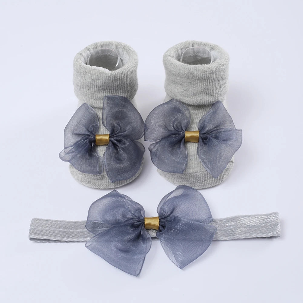 Newborn Baby Bow Tie Socks Baby Fashion