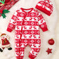 Winter Newborn Infant Baby Boys Romper Bear Print Long Sleeve Button Up Front Rompers Kids Onepiece Soft Fashion Baby  Clothing